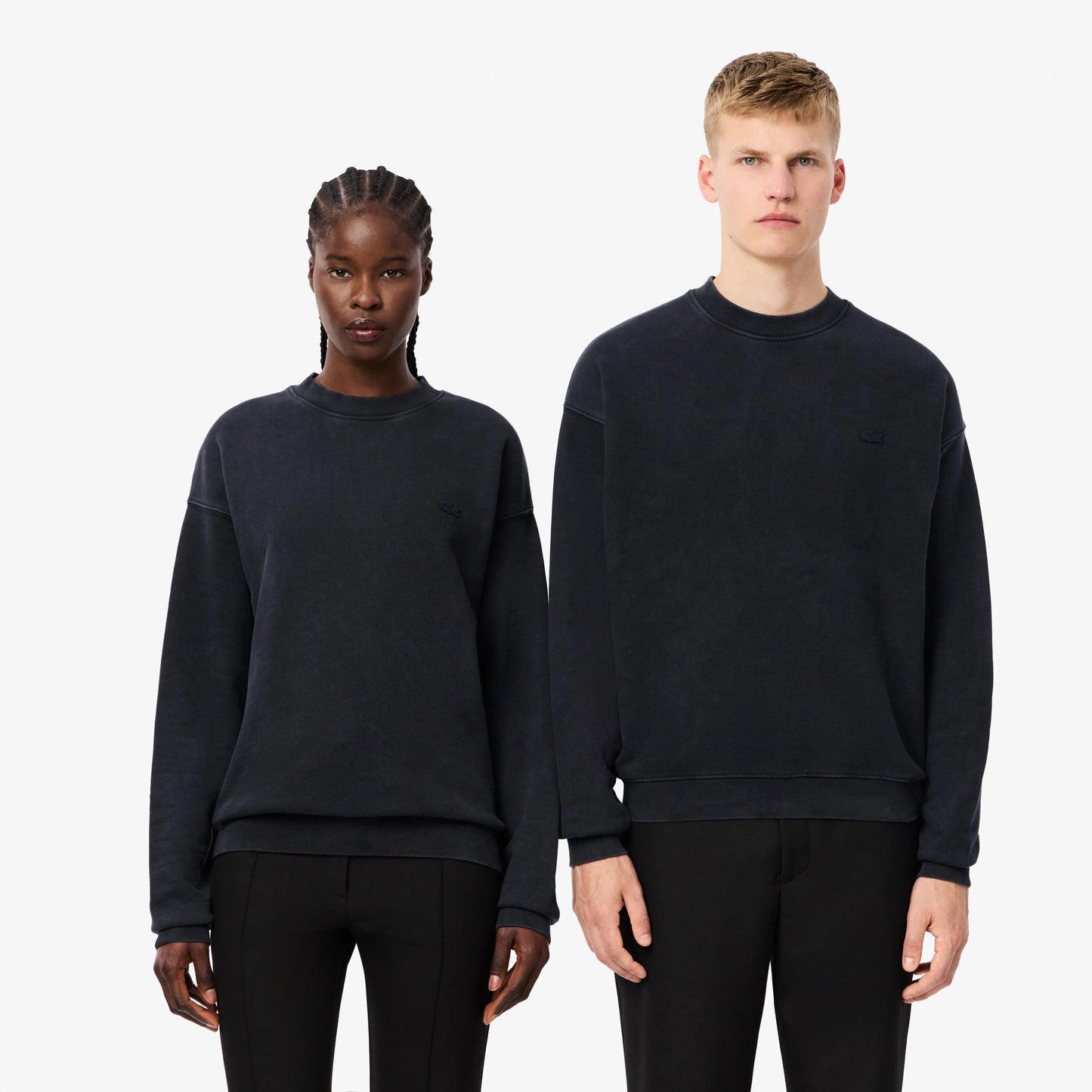 SUDADERA LACOSTE CORTE HOLGADO EFECTO LAVADO SH2837