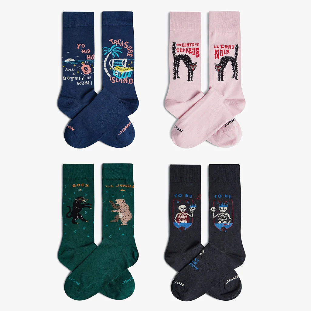 PACK REGALO CALCETINES JIMMY LION THE LIBRARY COLLECTION