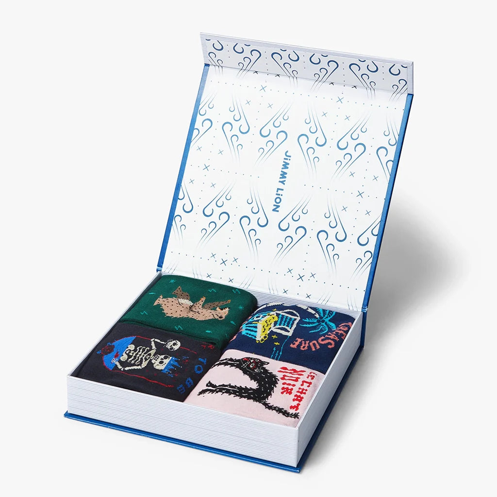 PACK REGALO CALCETINES JIMMY LION THE LIBRARY COLLECTION