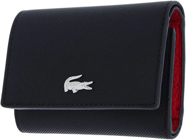 BILLETERA CON BORDE DE SOLAPA LACOSTE NF4190AA