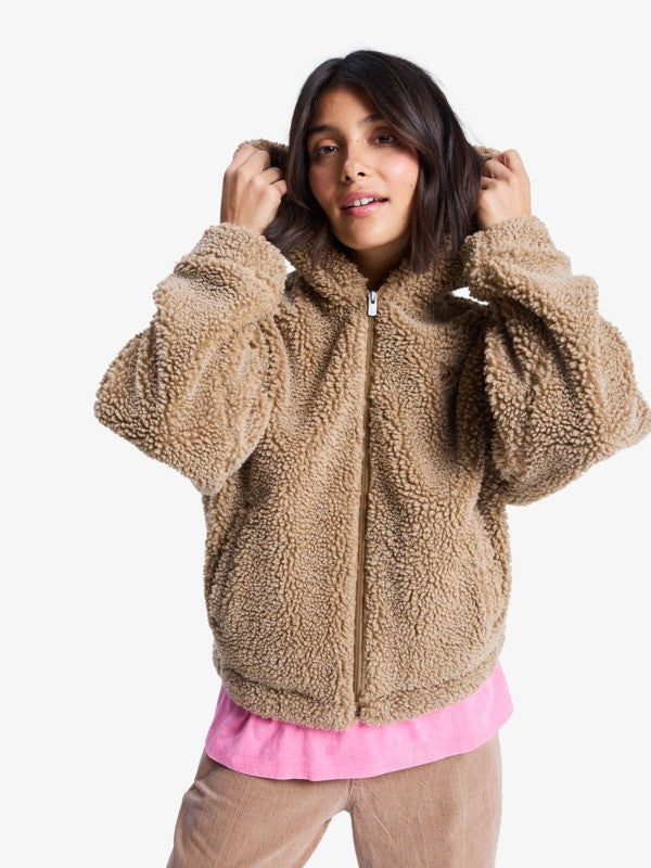 CHAQUETA TIPO PELUCHE MUJER ROSY ERJPF03227