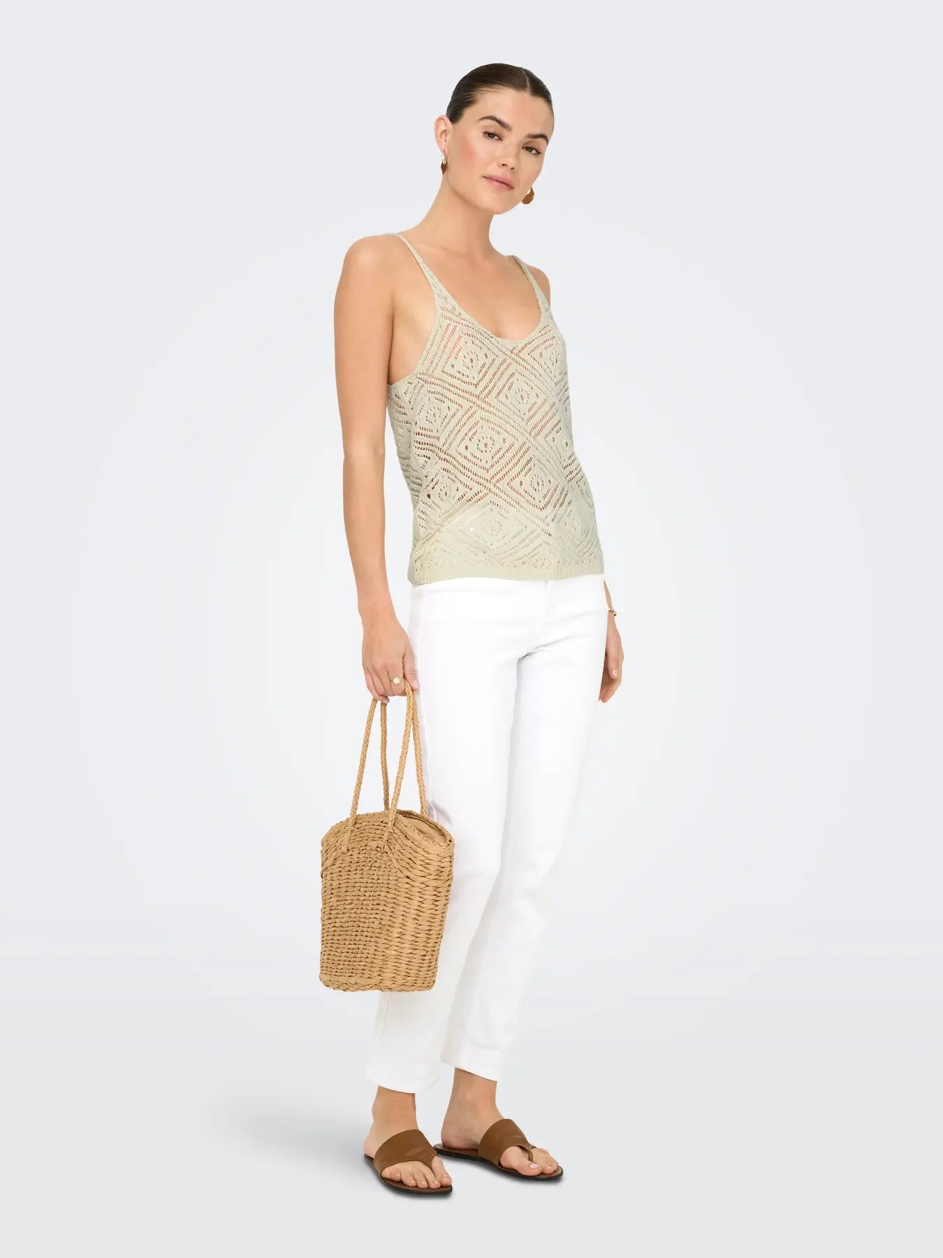 TOP MUJER TIRANTES PUNTO ONLY 15348129