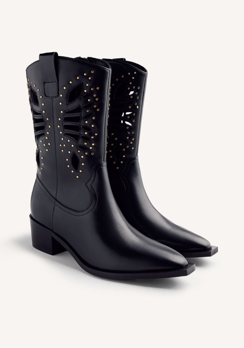 BOTAS COWBOY PIEL TACHAS MUJER GIOSEPPO TAKABA 76195