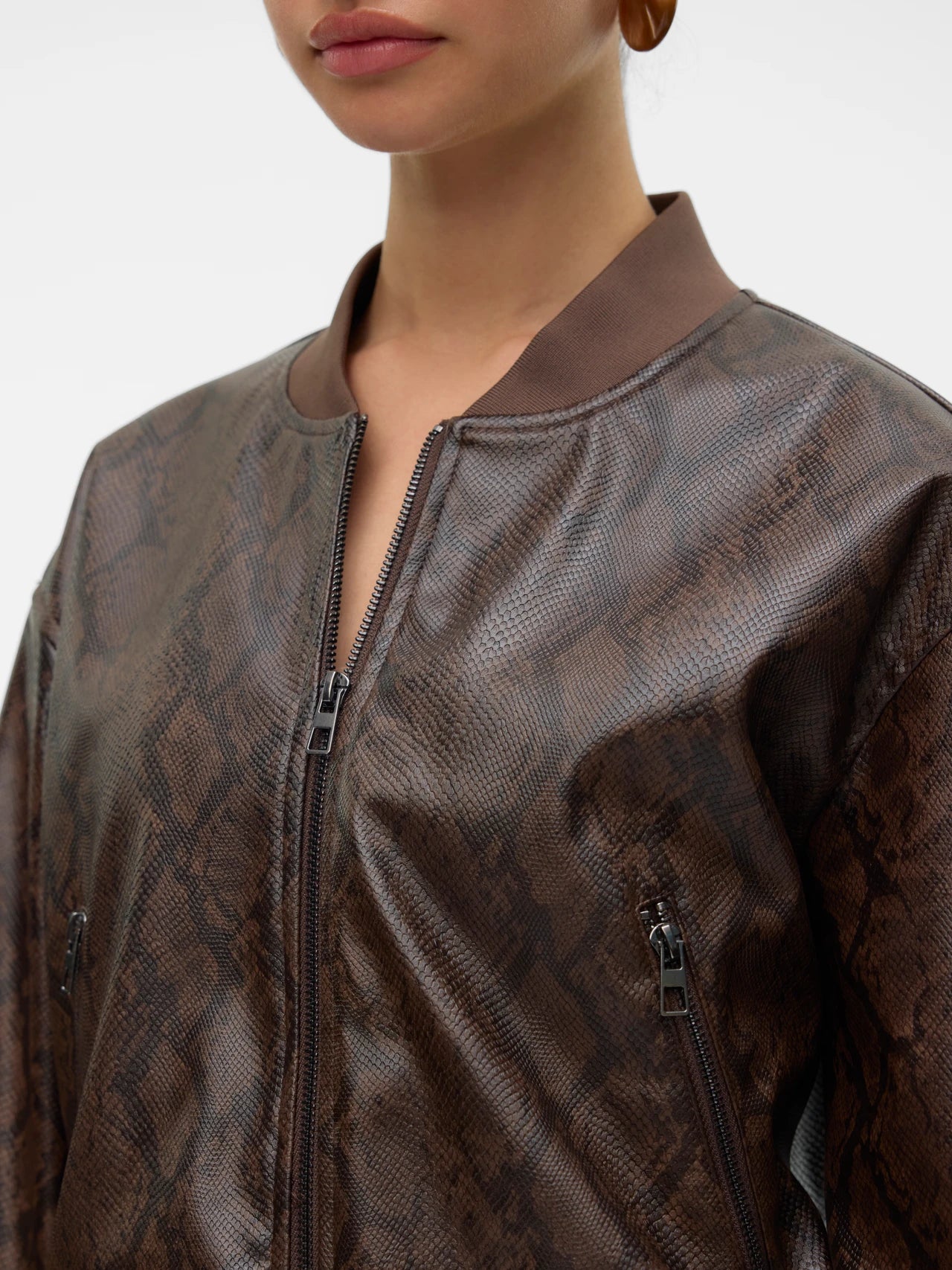 CHAQUETAMUJER CUERO BOMBERS VERO MODA 10318612