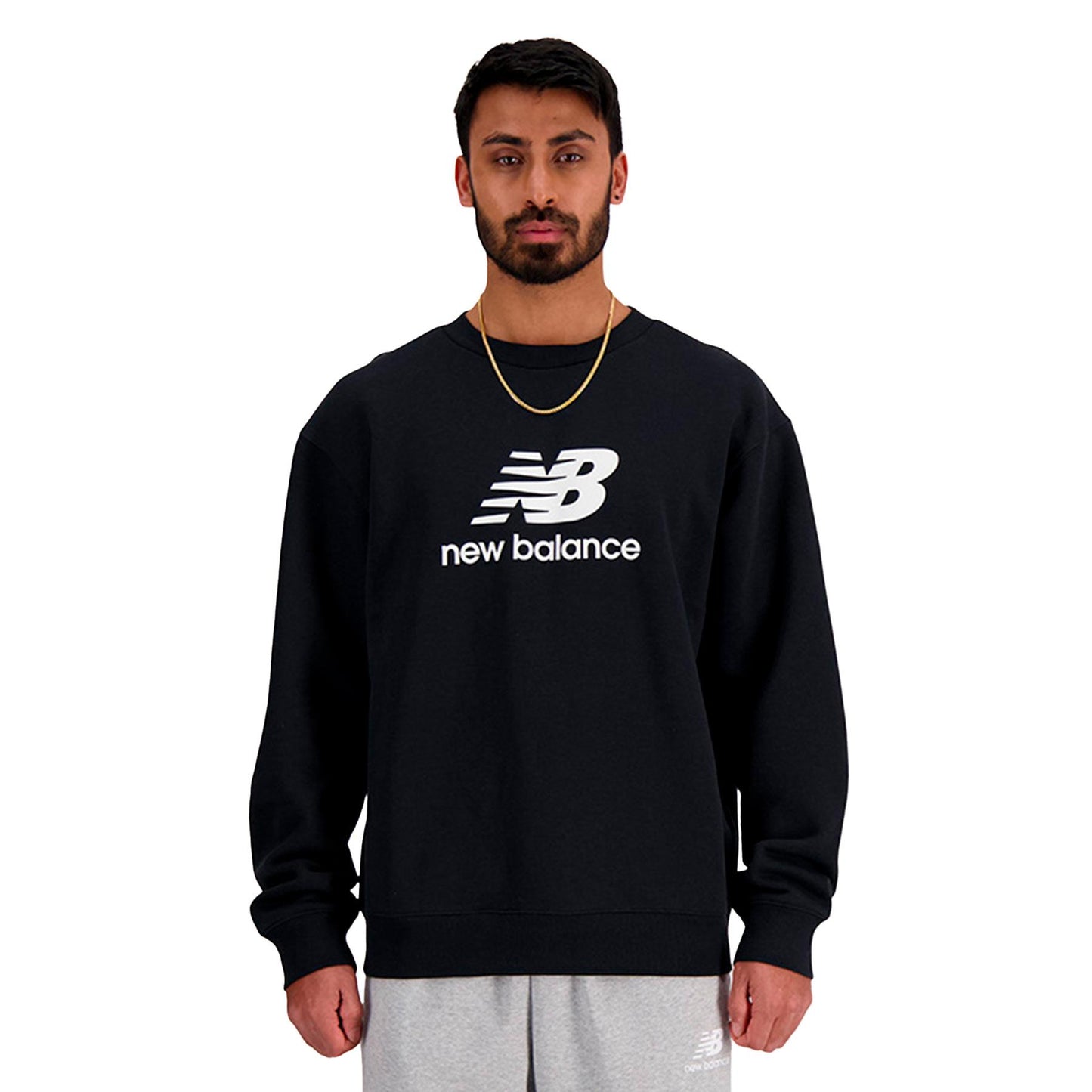 SUDADERA NEW BALANCE SPORT ESSENTIALS LOGO MT41504