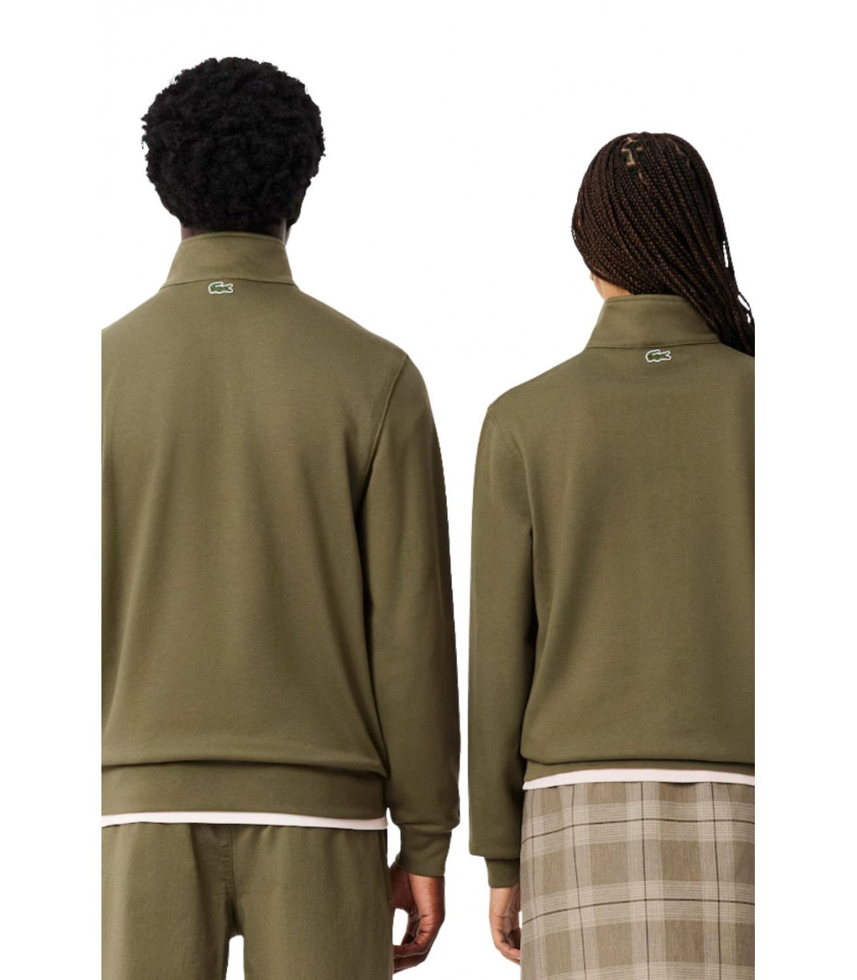 SUDADERA UNISEX ESTAMPADA CON CUELLO ALTO SH2735