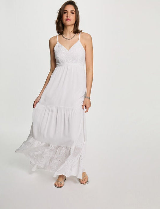 VESTIDO LARGO BORDADO MORGAN 242-ROUBI