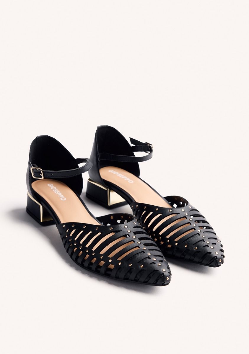BAILARINAS TIRAS TACÓN PIEL FLETCHER 74075