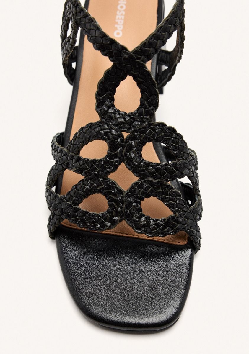 SANDALIAS PIEL TRENZADA CRESCENT GIOSEPPO 75451