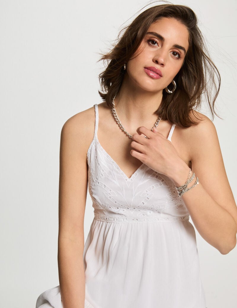 VESTIDO LARGO BORDADO MORGAN 242-ROUBI