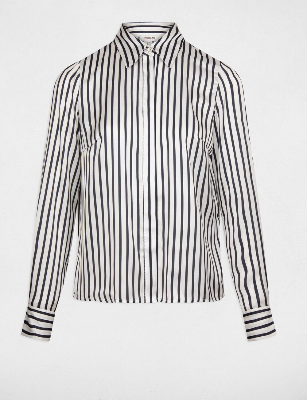 CAMISA DE MANGA LARGA RAYAS MULTICOLOR MUJER MORGAN 241-CHICHI