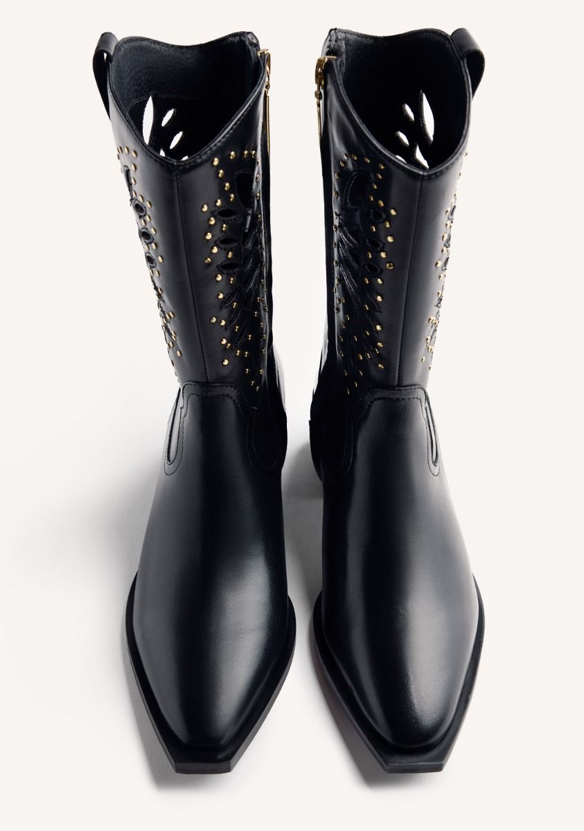 BOTAS COWBOY PIEL TACHAS MUJER GIOSEPPO TAKABA 76195