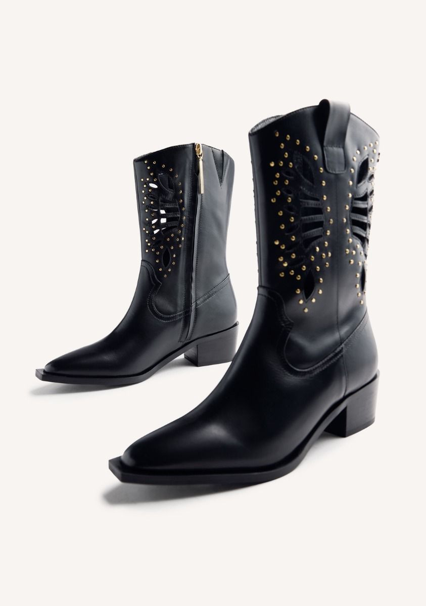BOTAS COWBOY PIEL TACHAS MUJER GIOSEPPO TAKABA 76195