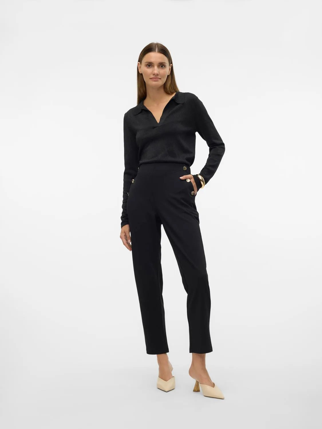 PANTALON MUJER BOTONES VERO MODA 10318362