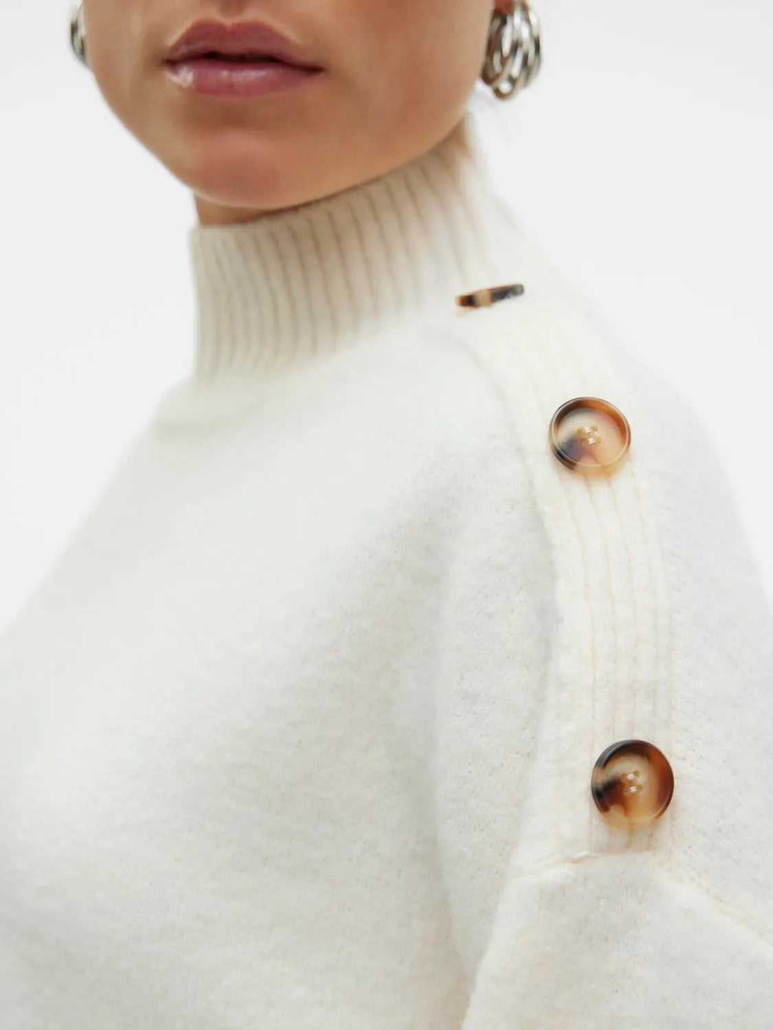 JERSEY MUJER PUNTO CUELLO ALTO VERO MODA 10326837