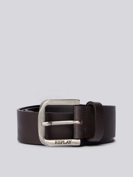 CINTURÓN CON HEBILLA LOGOTIPO HOMBRE REPLAY AM2453