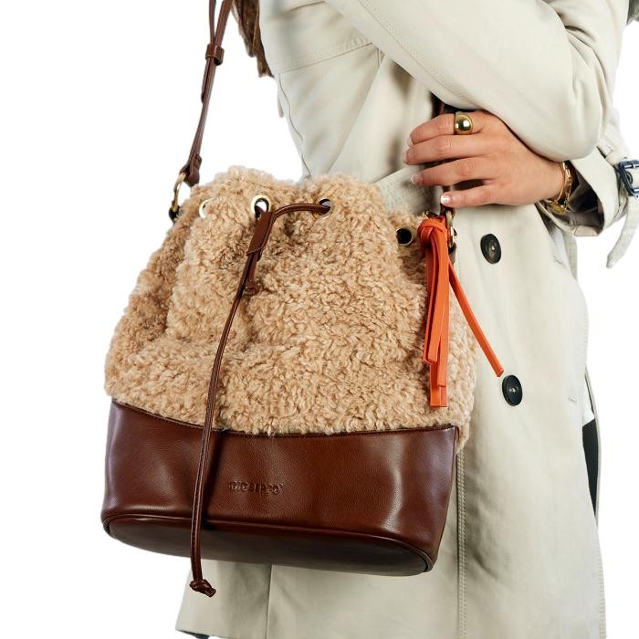 BOLSO MARRON MUJER GIOSEPPO SILSAND 70876