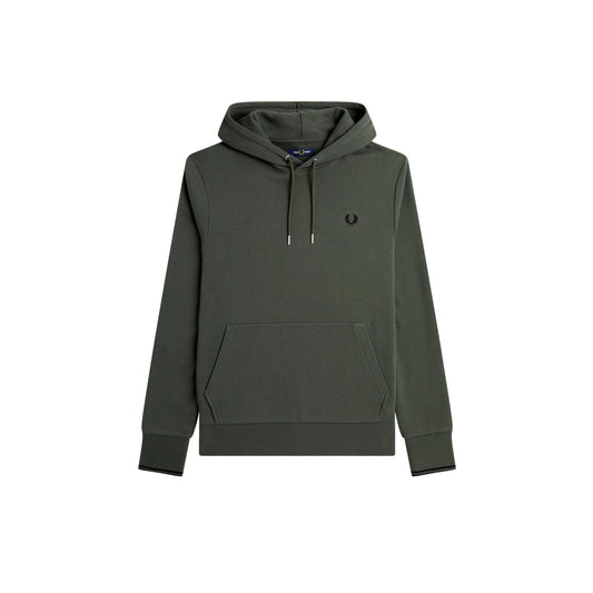 SUDADERA CAPUCHA Y RIBETES FRED PERRY