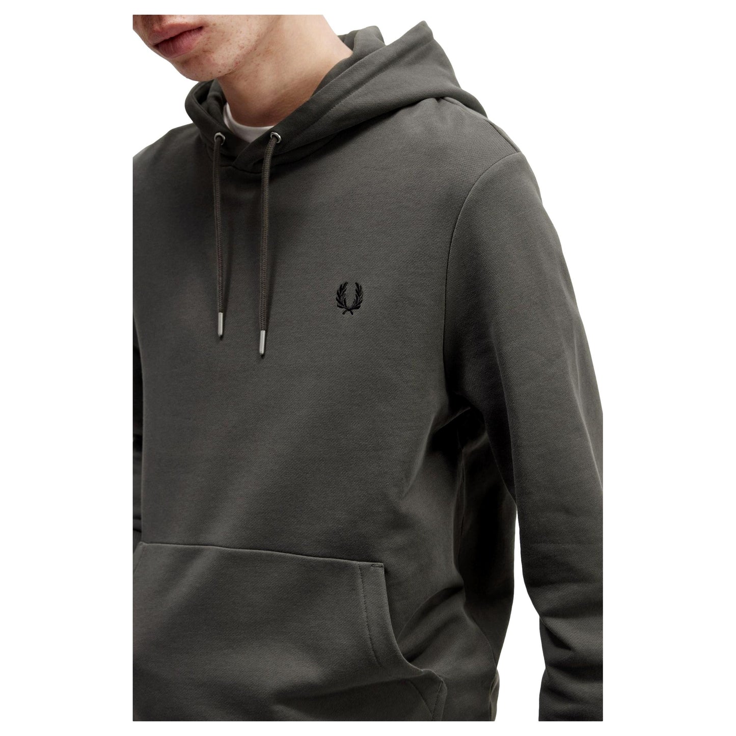 SUDADERA CAPUCHA Y RIBETES FRED PERRY