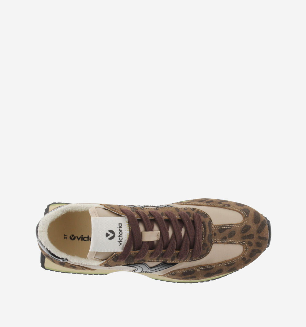 ZAPATILLAS VICTORIA COSMOS NYLON ANIMAL PRINT & SERRAJE 134116