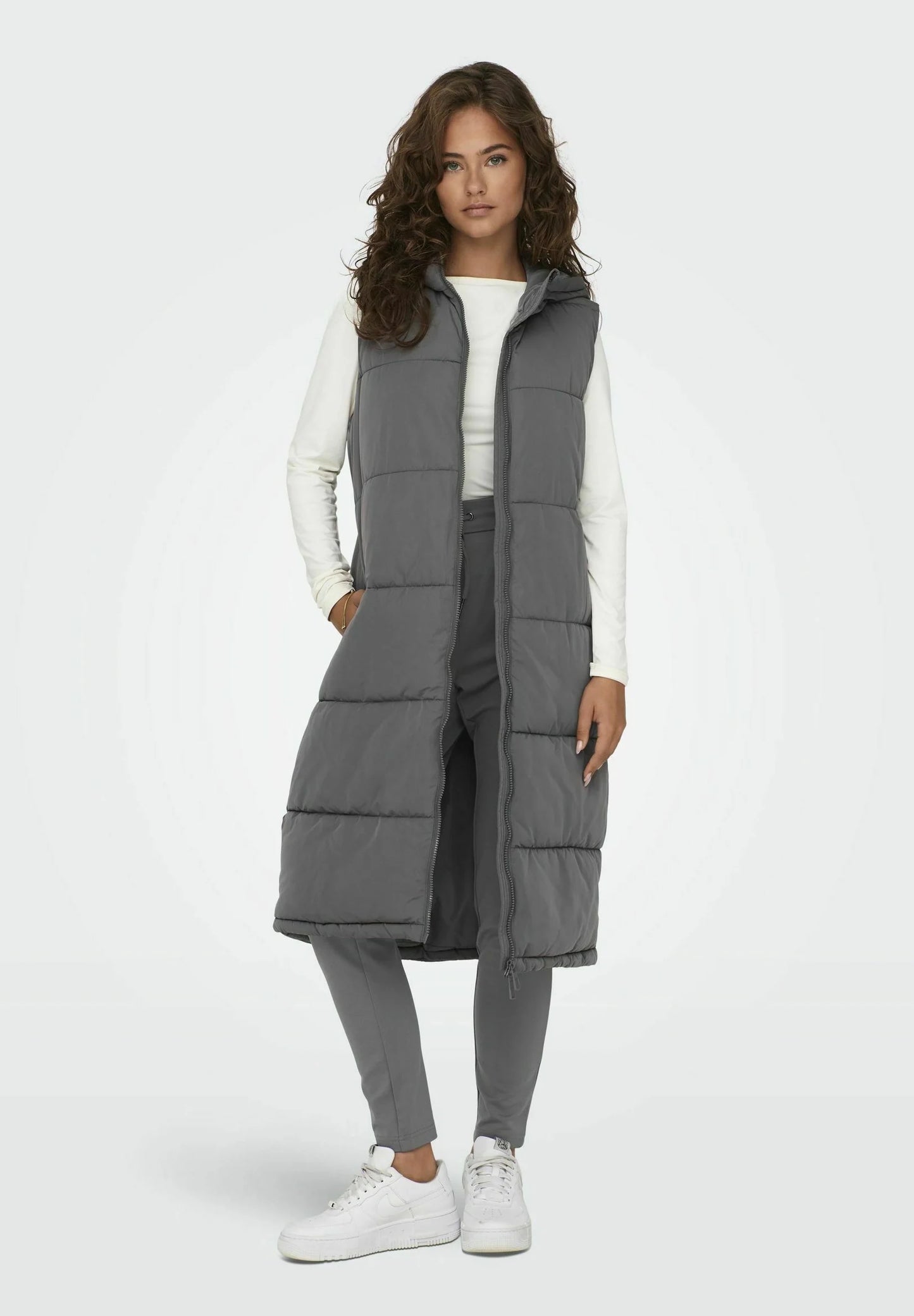 CHALECO MUJER LARGO ONLY 15241995