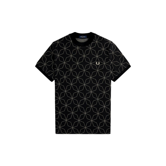 CAMISETA CON ESTAMPADO GEOMETRICO FRED PERRY M7704