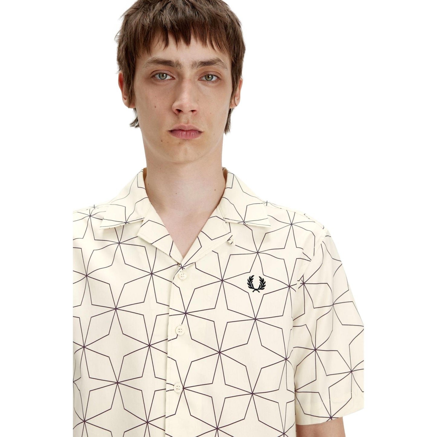 CAMISA HOMBRE ESTAMPADO GEOMETRICO FRED PERRY M7785