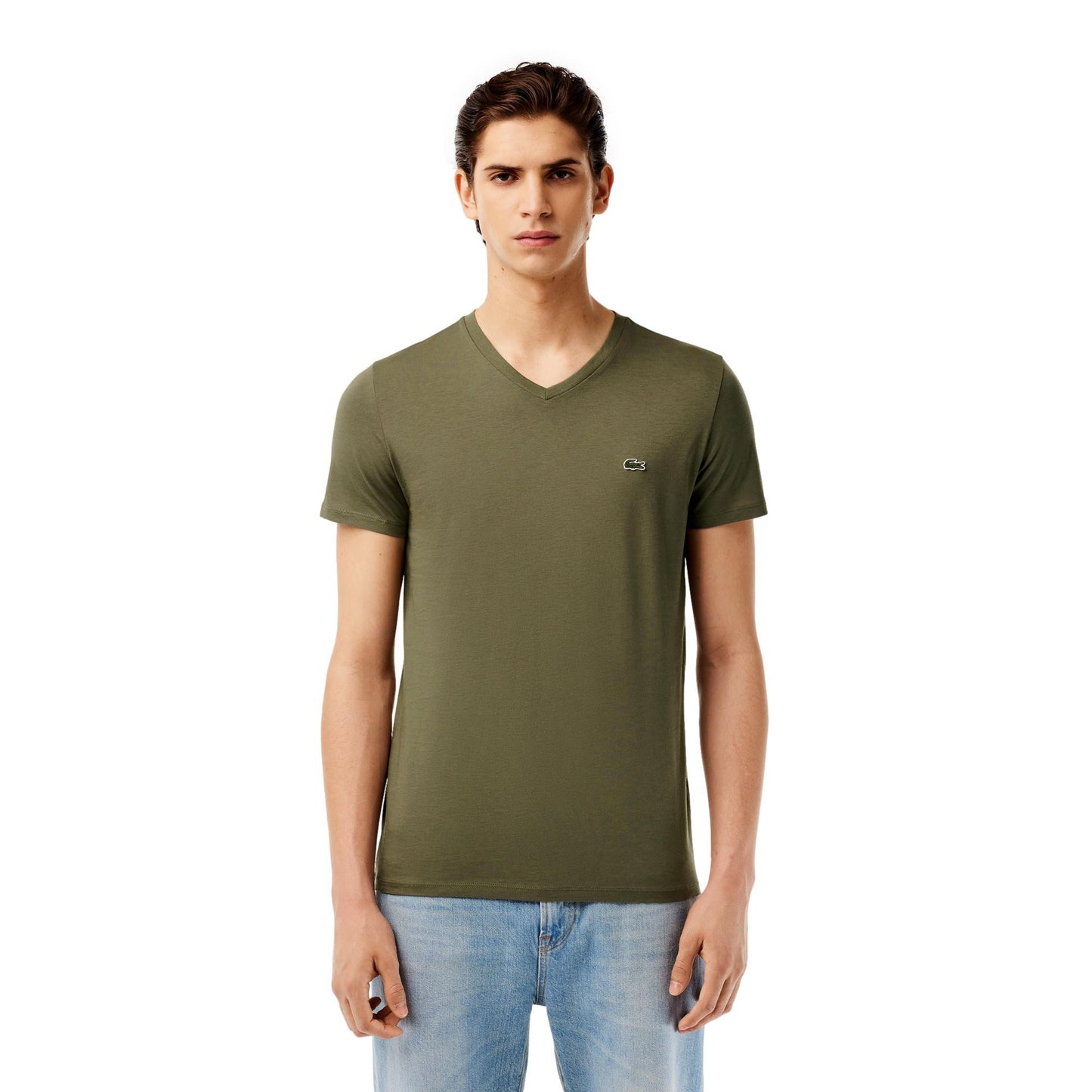 CAMISETA HOMBRE LACOSTE CUELLO PICO TH6710