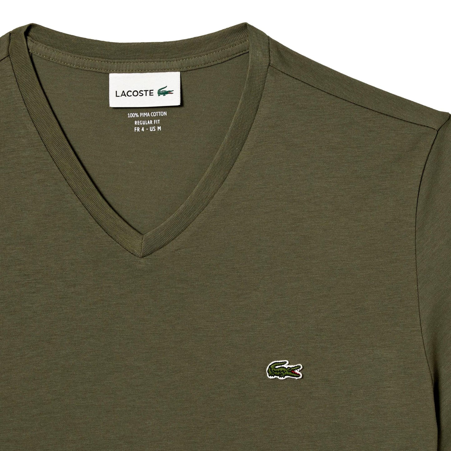 CAMISETA HOMBRE LACOSTE CUELLO PICO TH6710