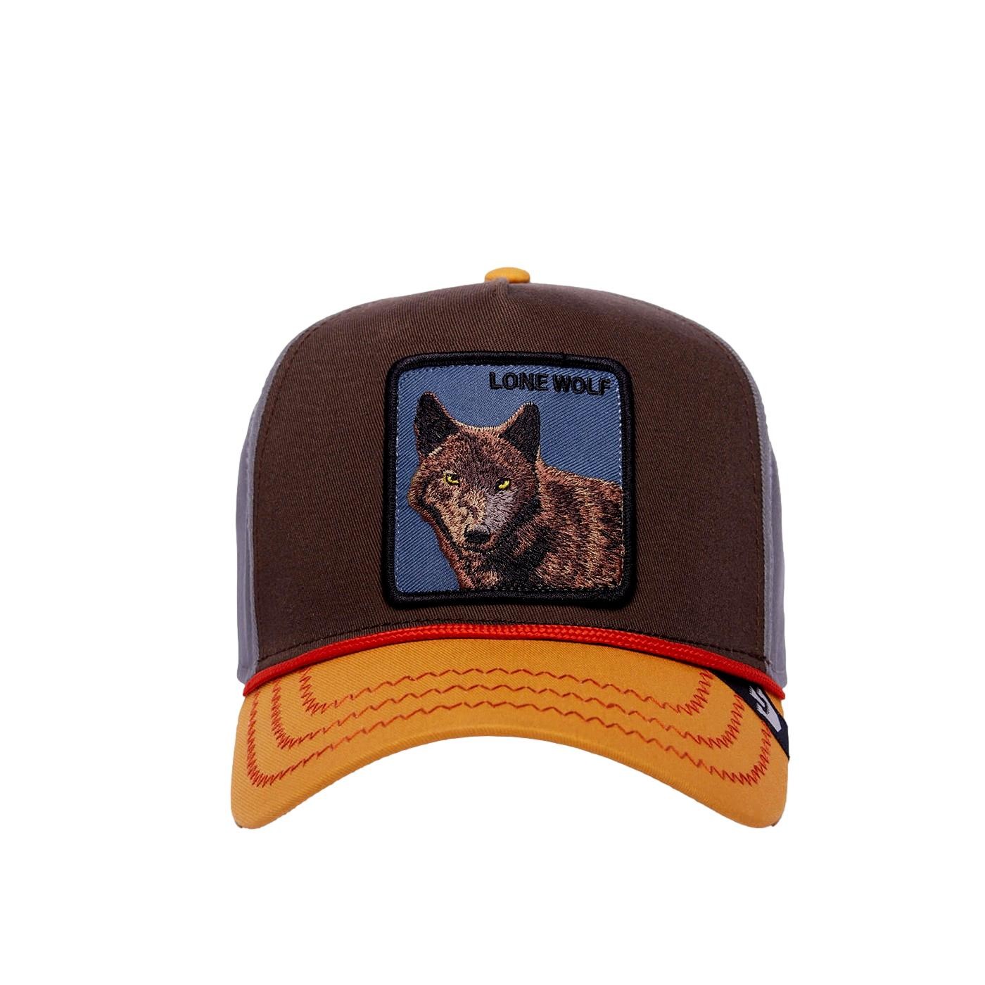 GORRA GOORIN BROS LONE WOLF BROWN