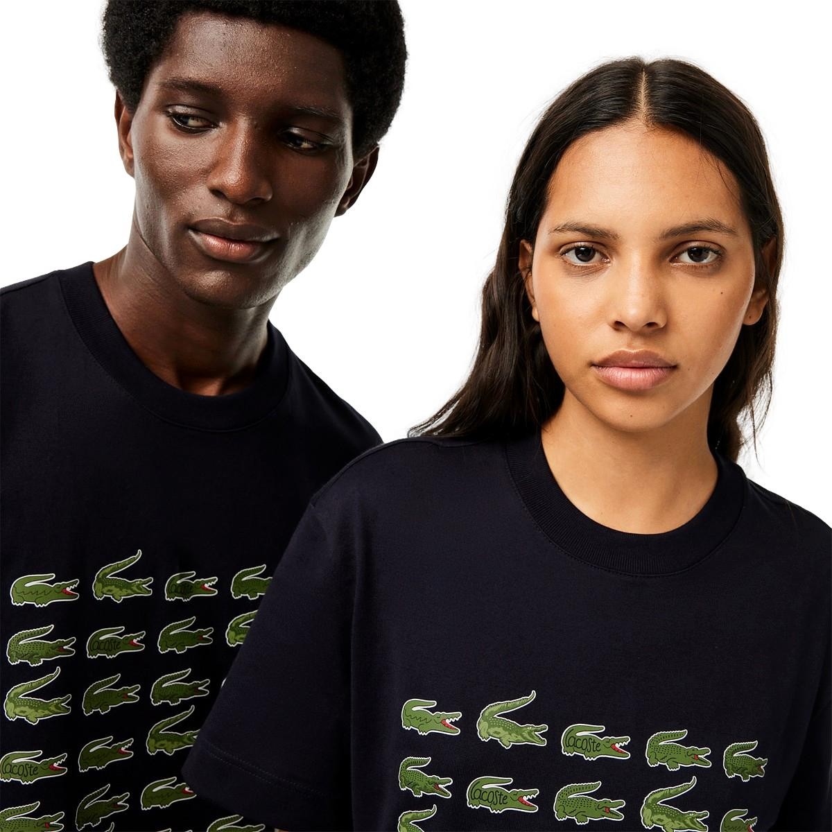 CAMISETA UNISEX LACOSTE LOGOS ICONICS TH1311