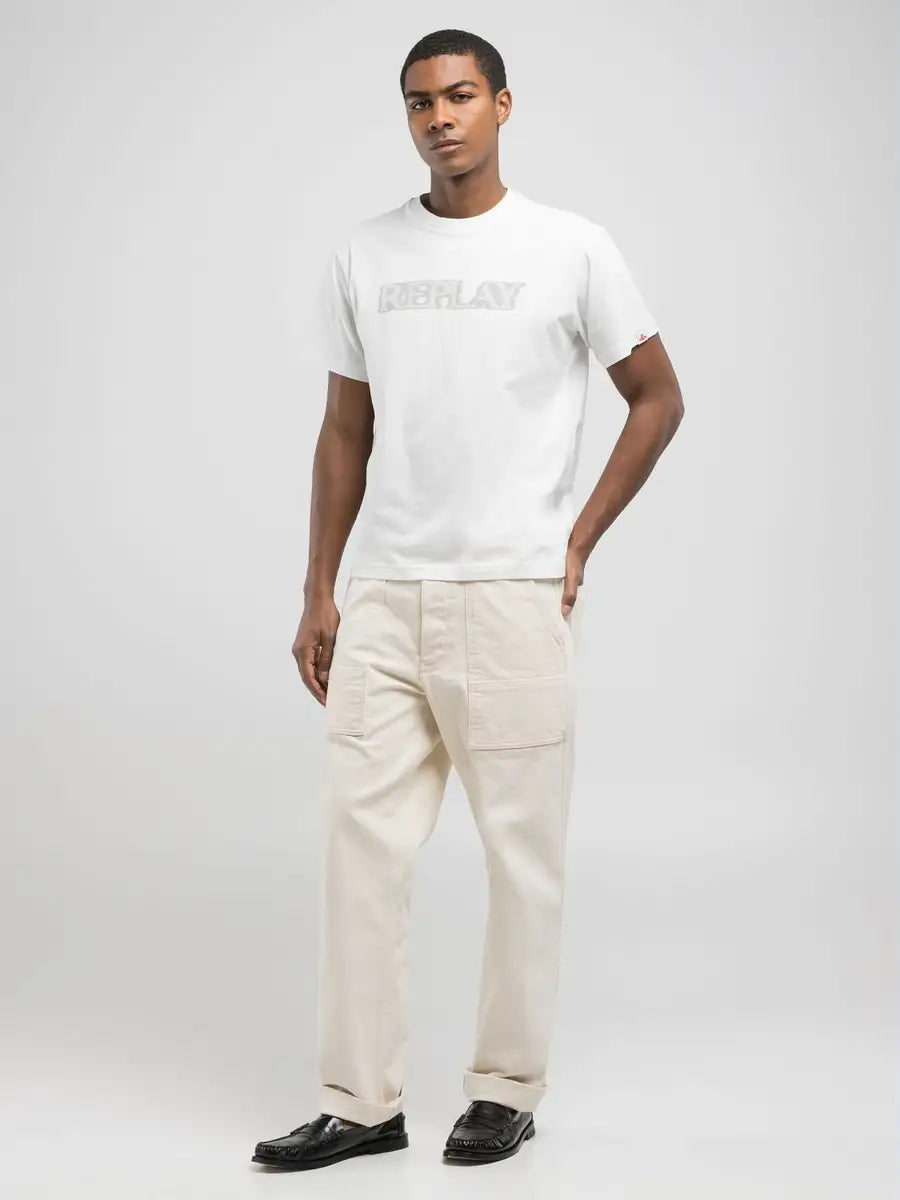 CAMISETA HOMBRE LOGO REPLAY M3059