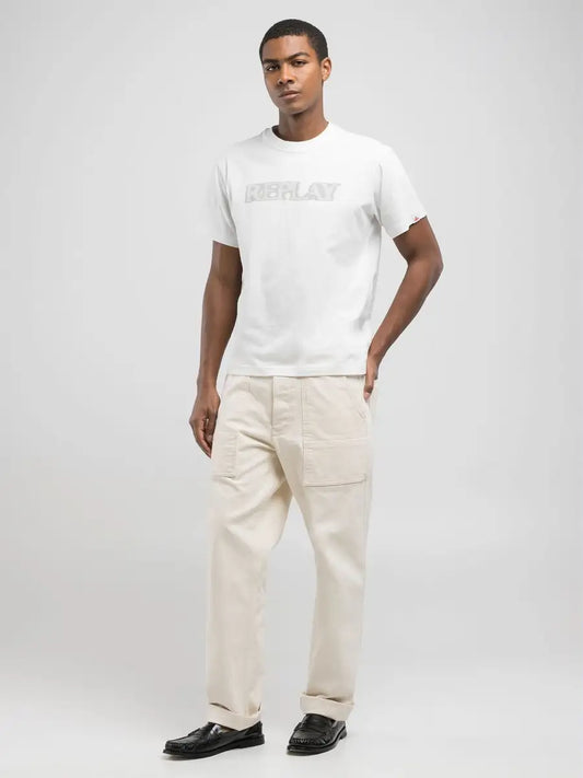 CAMISETA HOMBRE LOGO REPLAY M3059