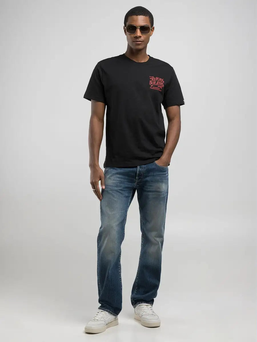 CAMISETA HOMBRE PUNTO FLAMEADO REPLAY M3023