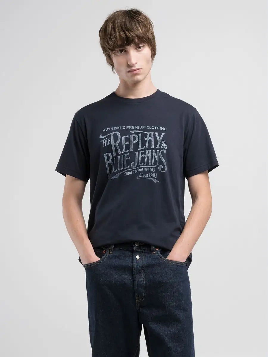 CAMISETA HOMBRE REGULAR FIT ESTAMPADO REPLAY M3042