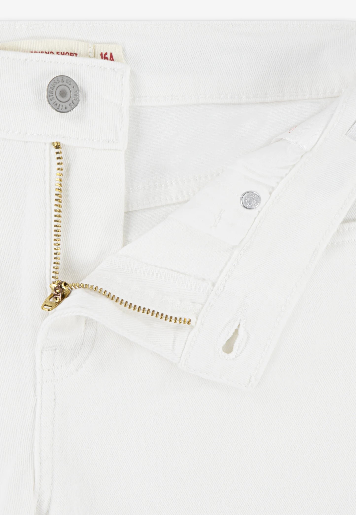 PANTALON CORTO LEVIS NIÑA BLANCO 4EH272
