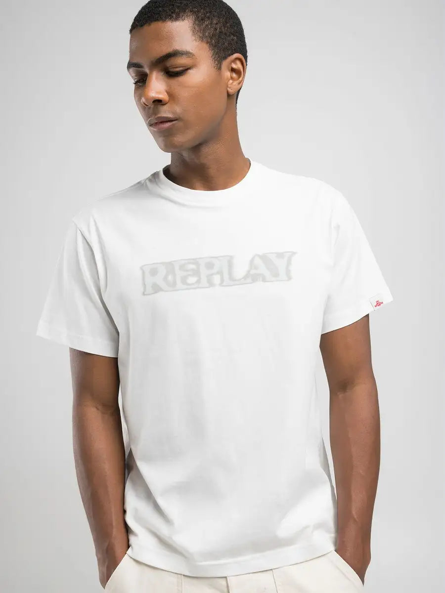 CAMISETA HOMBRE LOGO REPLAY M3059