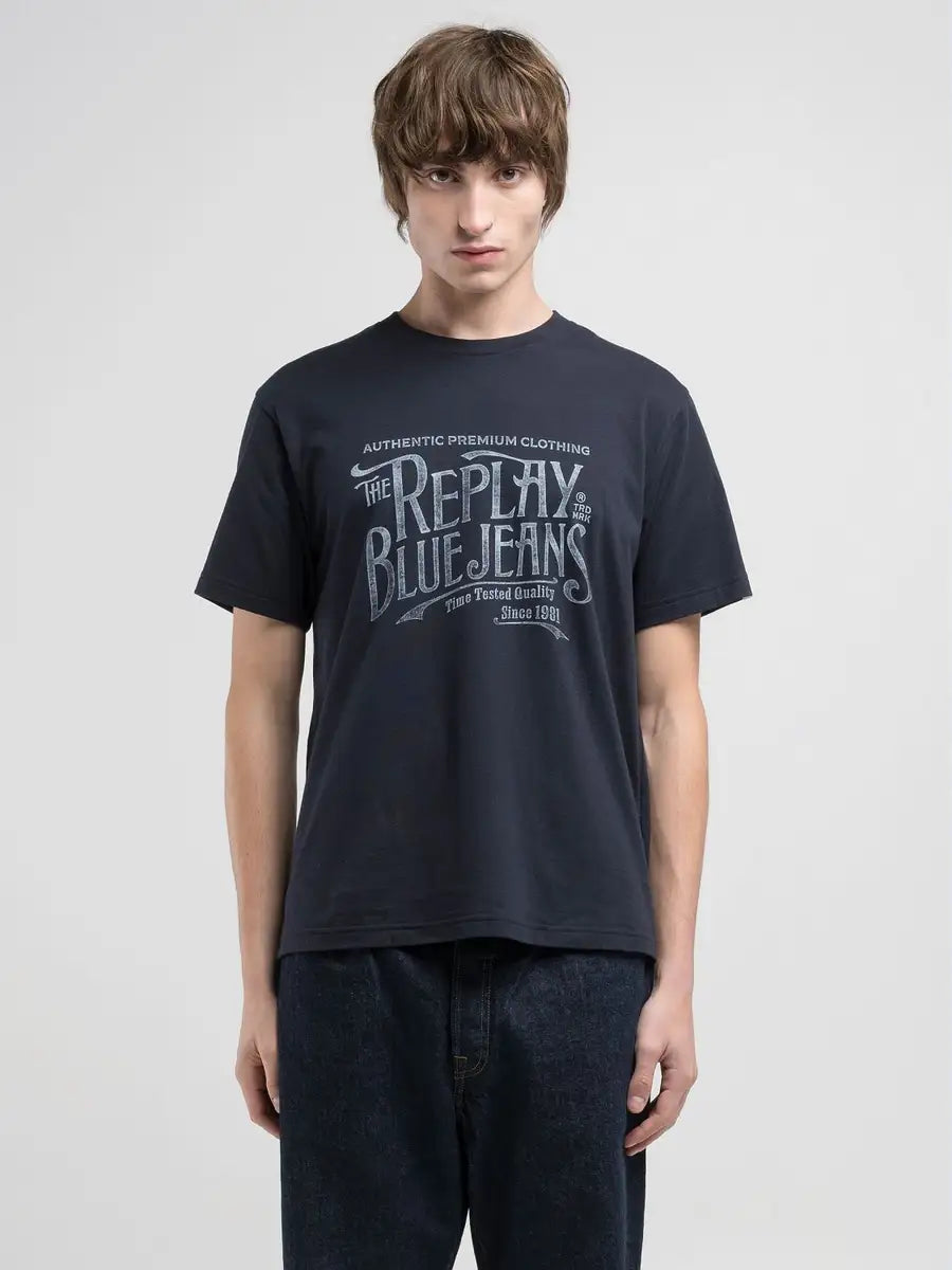 CAMISETA HOMBRE REGULAR FIT ESTAMPADO REPLAY M3042