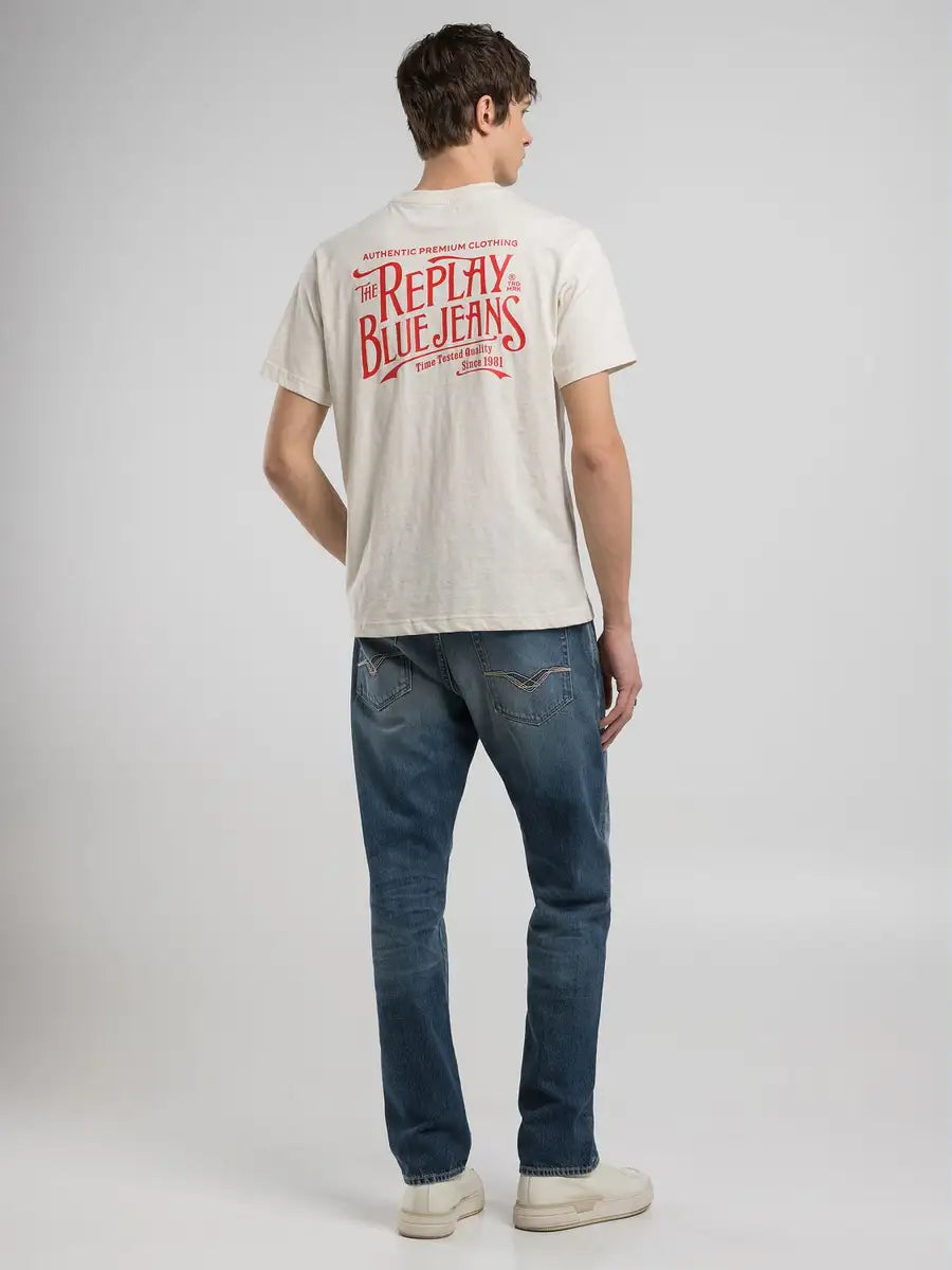 CAMISETA HOMBRE PUNTO FLAMEADO REPLAY M3023