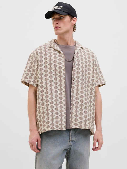 CAMISA HOMBRE MANGA CORTA TEXTURE JACK & JONES 12285392
