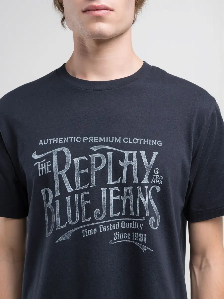 CAMISETA HOMBRE REGULAR FIT ESTAMPADO REPLAY M3042