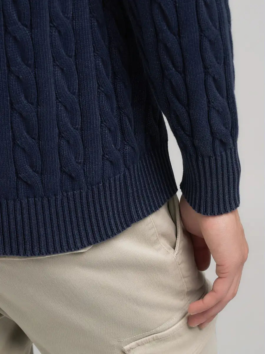 JERSEY ALGODÓN CON LABOR TRENZADA HOMBRE REPLAY UK4866