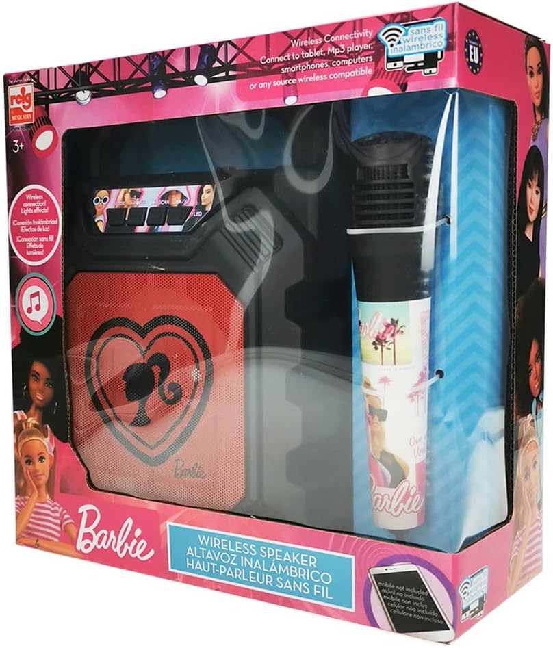 BAFLE CON MICROFONO BARBIE REIG 4420