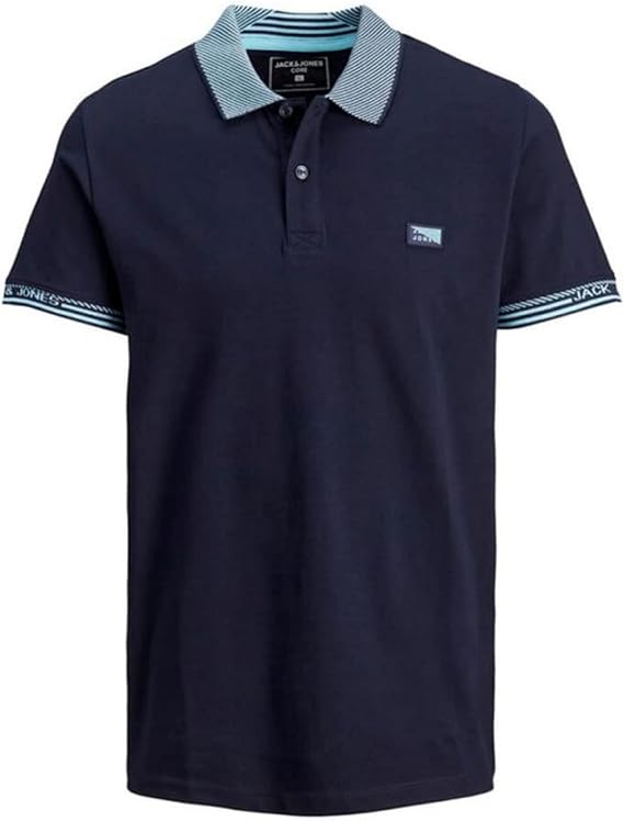 CAMISETA AZUL MARINO JACK & JONES 12186337