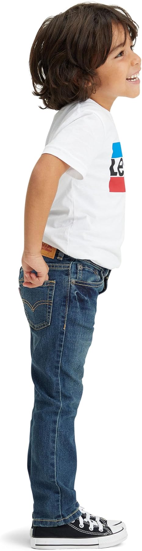 PANTALON LARGO LEVIS NIÑO AZUL 8E2006-M8N