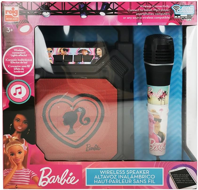 BAFLE CON MICROFONO BARBIE REIG 4420