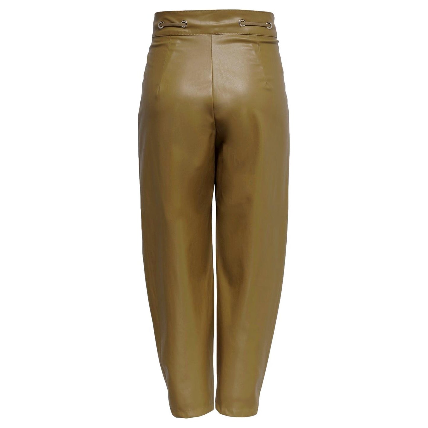 PANTALONES DE PIEL SINTETICA MARRON MUJER ONLY 15245549