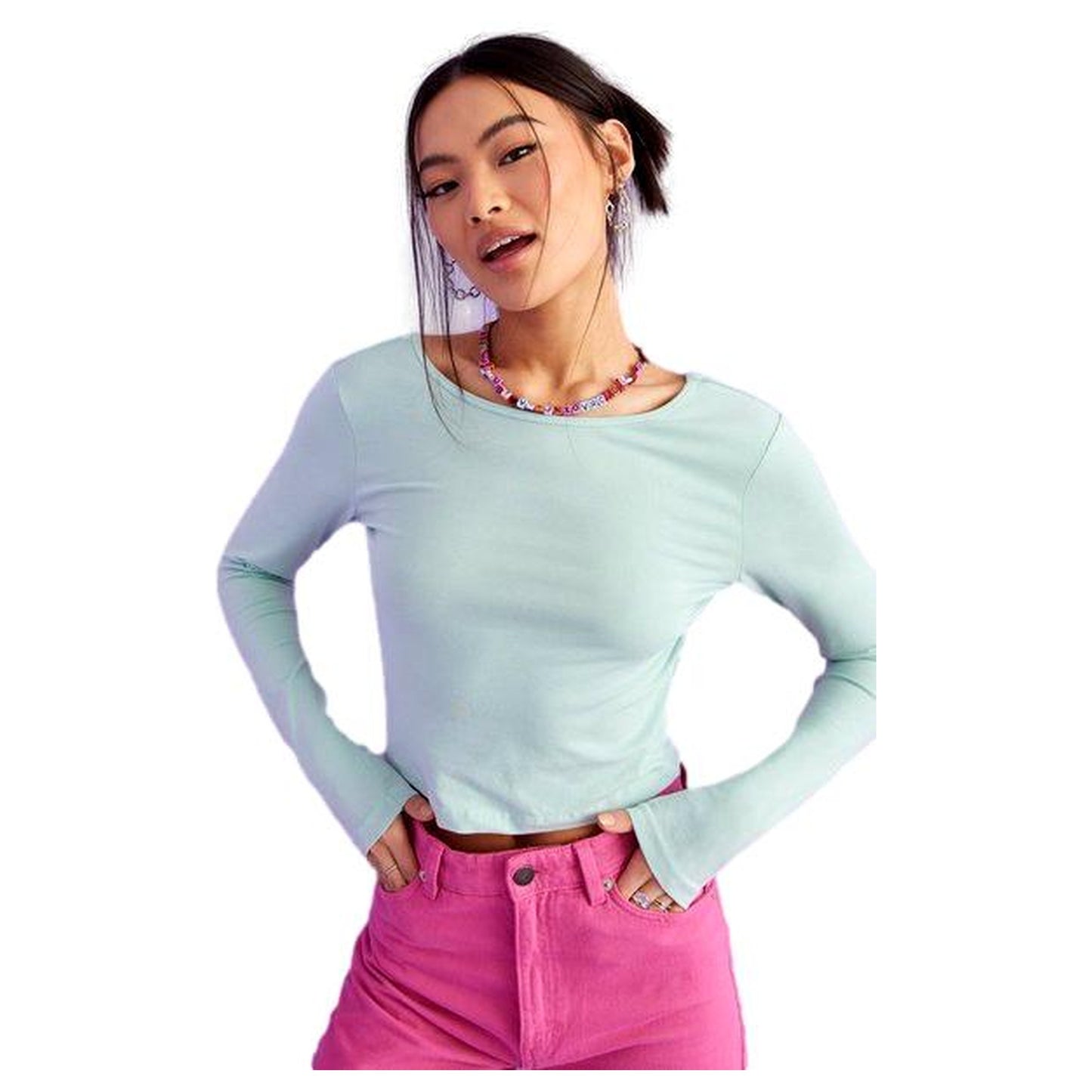 TOP VERDE CORTO ONLY 15248492