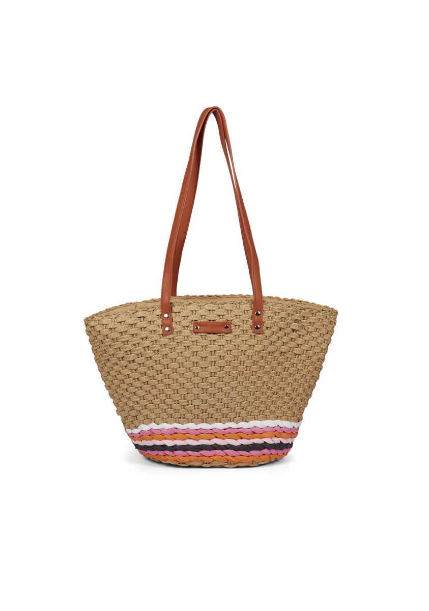 CAPAZO MUJER RAFIA MULTICOLOR GIOSEPPO 68375