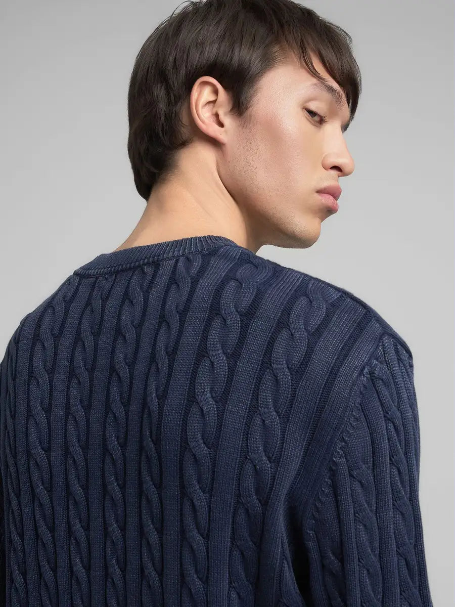 JERSEY ALGODÓN CON LABOR TRENZADA HOMBRE REPLAY UK4866